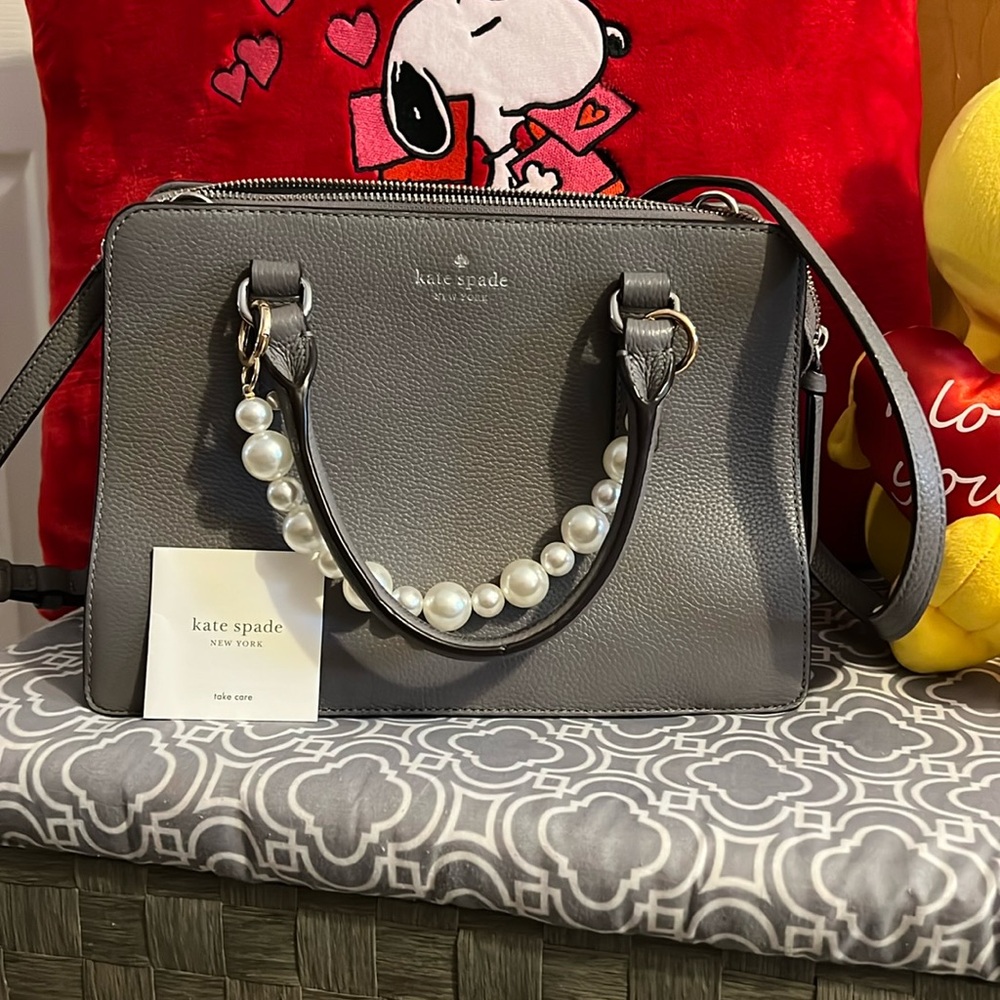 EUC Kate Spade Gray Lise Mulberry Street Satchel Bag